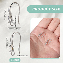 60 pieza de accesorios para pendientes de alambre de latón&nbsp;FIND-SP0003-67A-LG