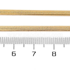 Collares de cadena de espiga de acero inoxidable 304 con revestimiento al vacío de PVD&nbsp;X-NJEW-F227-02G-04