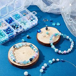 Kit fai da te per realizzare braccialetti a forma di pianeta&nbsp;DIY-NB0007-22