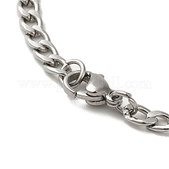 Colliers ovales anti-ternissement avec pendentif ange&nbsp;NJEW-C043-04P