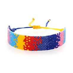 Braccialetto di perline intrecciate con semi di miyuki&nbsp;BJEW-P269-09
