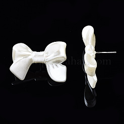 Risultati dell'orecchino della vite prigioniera di bowknot di plastica verniciata a spruzzo ccb&nbsp;CCB-Q091-07A