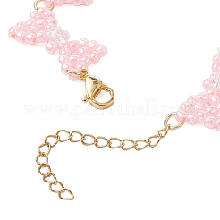 3 bracelet à maillons en perles de rocaille en verre de 3 couleurs pour femmes&nbsp;BJEW-MZ00220