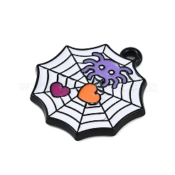 Anhänger aus Emaille mit Sprühfarbe für Halloween-Motive&nbsp;PALLOY-D029-01B-RS