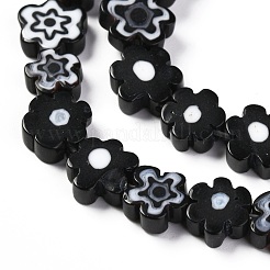 Chapelets de perle de millefiori en verre manuelles&nbsp;X-LAMP-J035-8mm-01