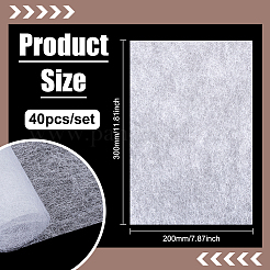 Vliesstoffe doppelseitiger Schmelzklebefilm&nbsp;DIY-WH0558-07