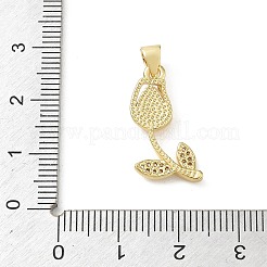 Pendentifs avec zircon cubiques à micro-pavés en laiton&nbsp;KK-A303-16G-04