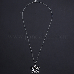 Collane con pendenti in acciaio inossidabile 201 anti-ossidazione&nbsp;NJEW-S105-JN714-45-1