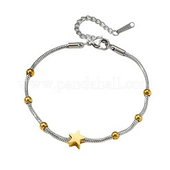 Bracelets bicolores en acier inoxydable 201&nbsp;WGA233C-01