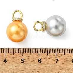 3 Stück 3 gefärbte Muschelperlenanhänger&nbsp;PALLOY-JF05410