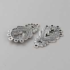 Liens de composants de lustre aolly en zinc de style tibétain&nbsp;FIND-WH0152-305E