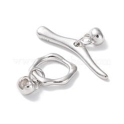 925 chiusura ad ginocchiera in argento sterling rodiato&nbsp;STER-P050-02P