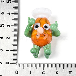 Decorazioni per esposizione di chef dei cartoni animati in vetro soffiato fatte a mano&nbsp;LAMP-T025-12C