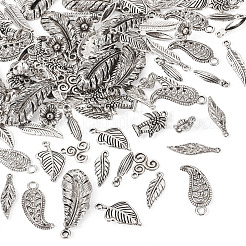 100 pièces 10 styles pendentifs en alliage de style tibétain&nbsp;TIBE-TA0001-34