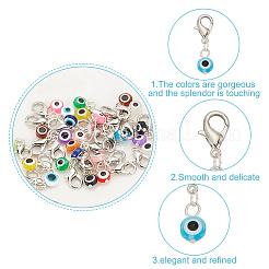 32 colgante de resina de mal de ojo.&nbsp;HJEW-GO00032