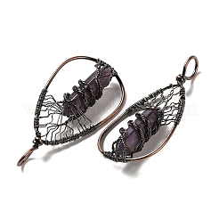 Améthyste naturelle double borne pointue à facettes&nbsp;G-Q015-01F
