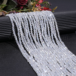 20 brins de perles de verre transparentes brins&nbsp;EGLA-PA0001-47D