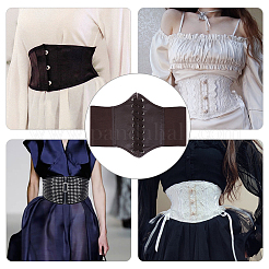 Cinture a corsetto elastiche larghe in pelle pu&nbsp;AJEW-WH0263-46A