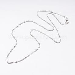 Colliers avec chaîne de boule en laiton&nbsp;MAK-L009-06P