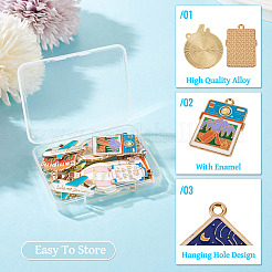 Pendentifs d'émail en alliage&nbsp;FIND-TA0009-93