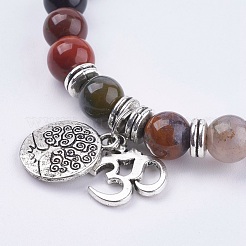 Natürliche indische Achat-Armbänder&nbsp;BJEW-E329-06E