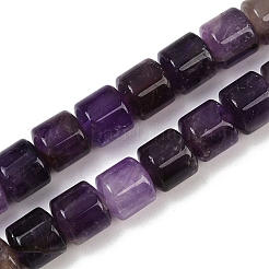 Natürlichen Amethyst Perlen Stränge&nbsp;G-G275-D11-10x10mm