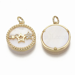 Ottone micro spianare pendenti zirconi&nbsp;LS-KK-R136-023-NF
