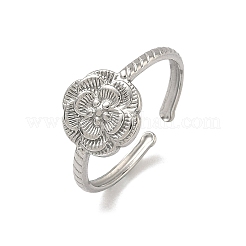 Anelli aperti con polsino in acciaio inossidabile 304&nbsp;RJEW-D343-02P