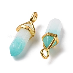 Pendentifs pointus jade blanc naturel&nbsp;G-K329-31G