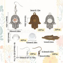Kit de fabrication de boucles d'oreilles dôme vierges à faire soi-même&nbsp;DIY-SC0021-59