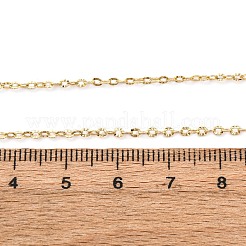 Colliers à chaîne torsadée texturée en laiton&nbsp;MAK-L045-06G