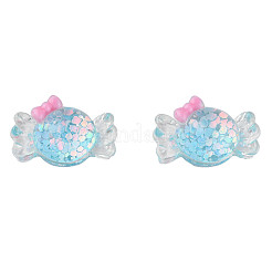 Cabochons transparents en résine époxy&nbsp;CRES-N034-43A