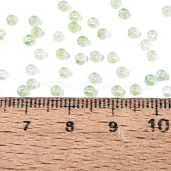 Perles de rocaille en verre picasso&nbsp;SEED-Q041-02C