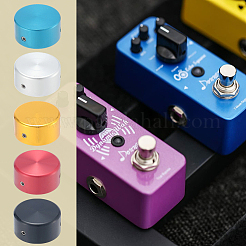 5 boîte de 5 couvercles de commutateur de pédale de guitare en alliage de couleurs&nbsp;FIND-CN0002-22