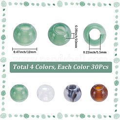 120 Stück europäische Acrylperlen in 4 Farben&nbsp;OACR-SP0002-26