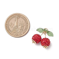 Handgefertigte Anhänger aus Polymer Clay Strassperlen&nbsp;PALLOY-TA00237