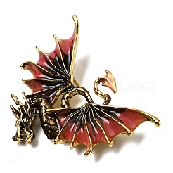 Épingles en émail de dragon&nbsp;JEWB-L026-02AG-03