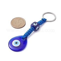 Porte-clés pendentif en lampe mauvais œil faits à la main&nbsp;KEYC-JKC00571