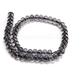 Fili di perline di vetro tinte che imitano pietre preziose&nbsp;GL-Z001-03B-09