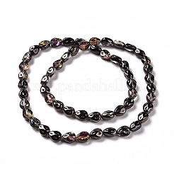 Trasparenti perle di vetro placca fili&nbsp;GLAA-C025-02L