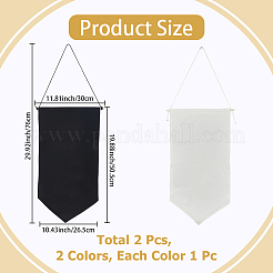 2 Stück 2 Farben Baumwolle Wandbehang Brosche Organizer Aufbewahrung&nbsp;AJEW-CP0010-43