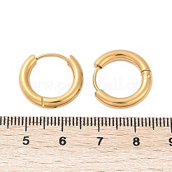 Orecchini a cerchio huggie in acciaio inossidabile placcato ionico (ip) 304&nbsp;X-EJEW-O087-06B