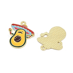Pendentifs en émail en alliage sur le thème cinco de mayo&nbsp;ENAM-V001-05G-G