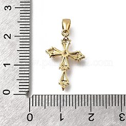 Pendentifs en laiton zircon cubique transparent&nbsp;KK-G525-17G