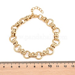 Bracelets à maillons annulaires en acier inoxydable 304 pour femmes et hommes&nbsp;BJEW-H643-10G