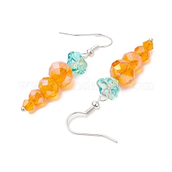 Pendientes colgantes de vidrio con forma de zanahoria de Pascua para mujer&nbsp;EJEW-JE06219