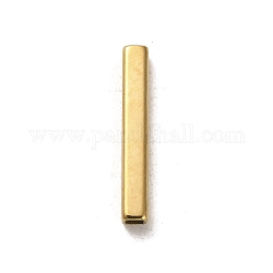 304 Edelstahlkugeln, Rechteck, golden, 20x3x3 mm, Bohrung: 2x2 mm