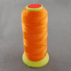 Fil à coudre de nylon, orange foncé, 0.8mm, environ 300 m / bibone 