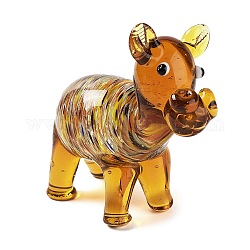 3D Horse Handmade Lampwork Display Decoration, for Home Decoration, Peru, 57x22x49mm