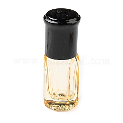 Botellas de bola de rodillo de vidrio, botella recargable de aceite esencial, para el cuidado personal, peachpuff, capacidad: 3ml (0.10fl. oz)